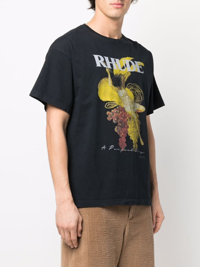Shop Rhude T-shirts And Polos Black