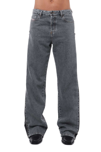 Shop Diesel 1955 Straight Jeans In Grey