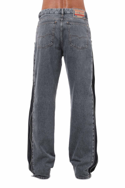 Shop Diesel 1955 Straight Jeans In Grey