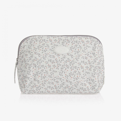 Shop Pasito A Pasito Grey Berries Wash Bag (26cm)