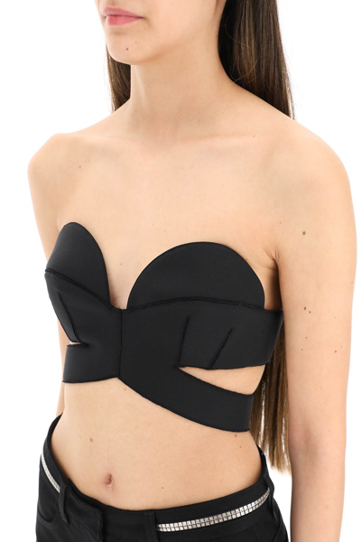 Shop Givenchy Wool Bra With Cut-out In Black