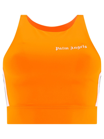 Shop Palm Angels Women's Orange Other Materials Top