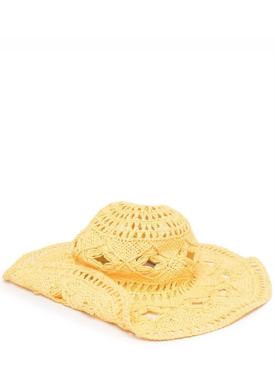 Shop Ruslan Baginskiy Yellow Straw Sun Hat