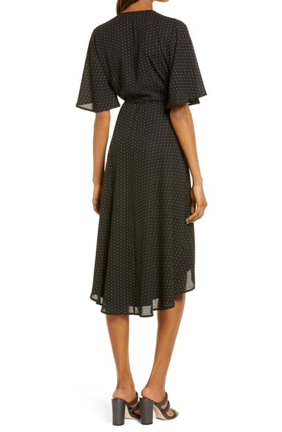 Shop Lulus Farah Wrap Dress In Black Print