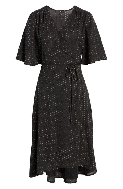 Shop Lulus Farah Wrap Dress In Black Print