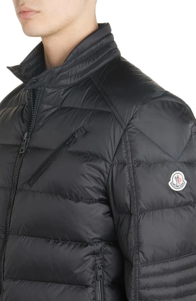 Shop Moncler Brel Down Puffer Jacket In Black