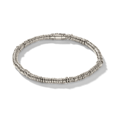 Shop John Hardy Heishi Bracelet In Sterling Silver