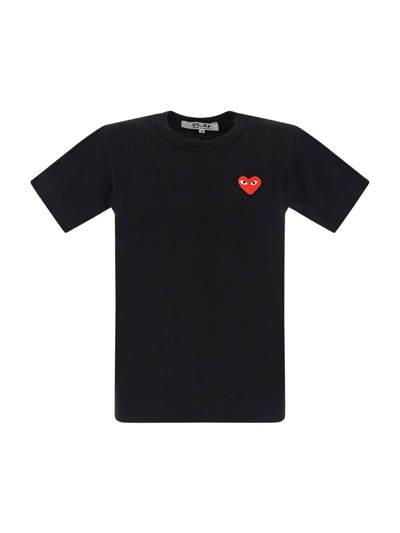 Shop Comme Des Garçons Play Heart Logo In Black