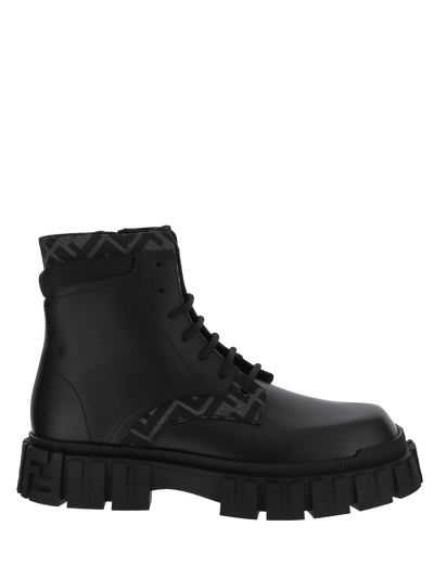 Shop Fendi Shoes Boots Man In Black