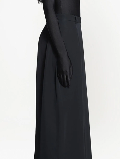 Shop Balenciaga Pencil Maxi Skirt In Black