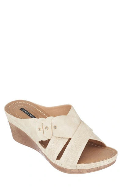 Shop Gc Shoes Dorty Wedge Sandal In Ice