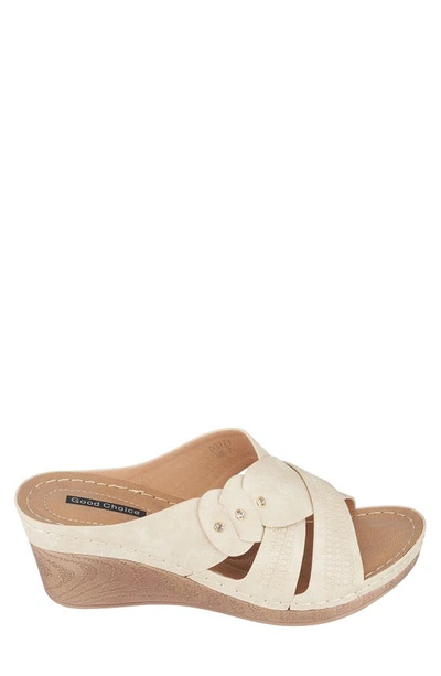 Shop Gc Shoes Dorty Wedge Sandal In Ice