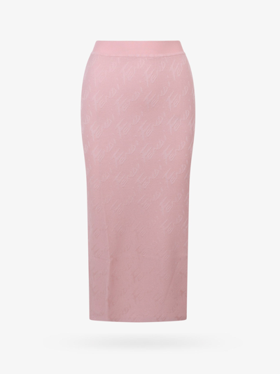 Shop Fendi Skirt In Pink