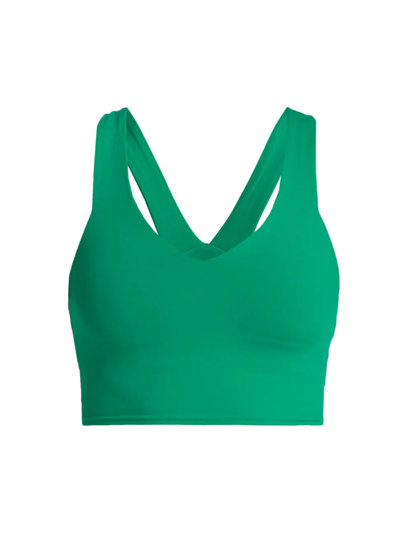 Shop Alo Yoga Women's Real Bra Tank In Green Emerald