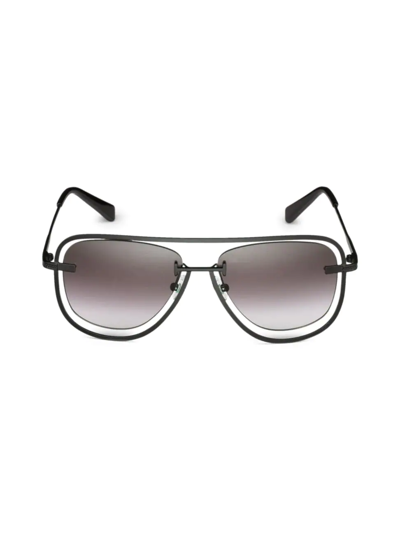 Shop Zeus + Dione Women's Myrto Cut-out Sunglasses In Black