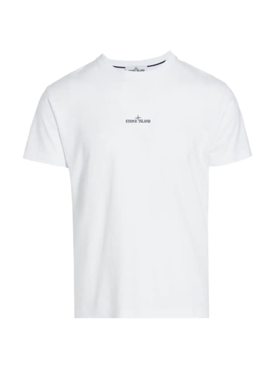 Shop Stone Island Small Logo T-shirt In White