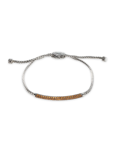 Shop John Hardy Women's Chain Classic Mini Sterling Silver & Citrine Pull-through Bracelet