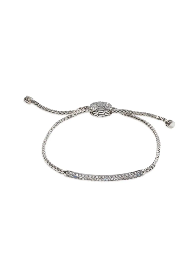 Shop John Hardy Women's Classic Chain Sterling Silver & Rainbow-moonstone Bar Bracelet