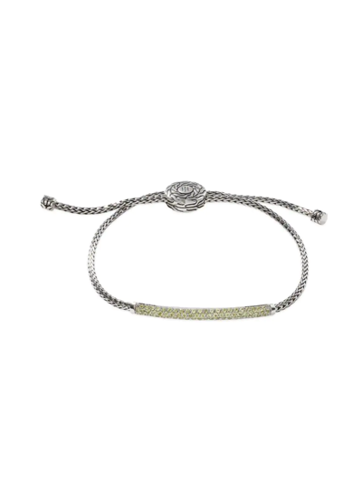 Shop John Hardy Women's Classic Chain Sterling Silver & Peridot Bar Bracelet