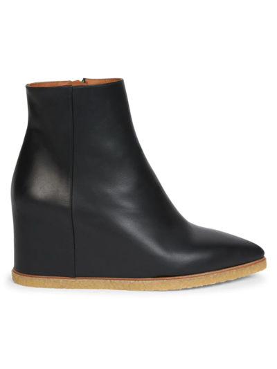 Shop Chloé Women's Moreen Leather Ankle Boots In Black