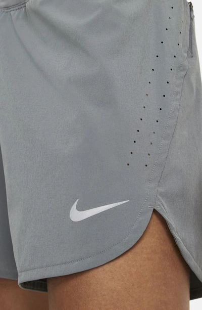 Shop Nike Eclipse Running Shorts In Smoke Grey/ Reflective Silver