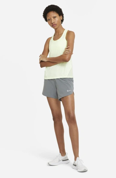 Shop Nike Eclipse Running Shorts In Smoke Grey/ Reflective Silver