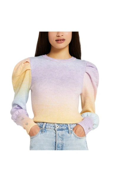 Shop River Island Ombré Sweater In Purple