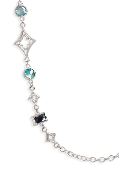 Shop Armenta New World Long Stone Beaded Necklace In Peruvian Opal/ Silver