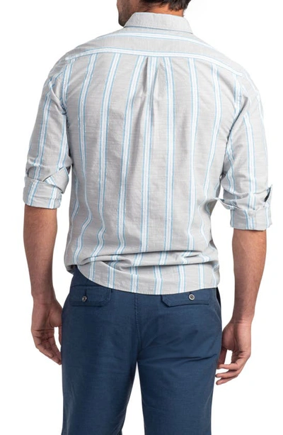 Shop Rodd And Gunn Rodd & Gunn Spey Street Regular Fit Stripe Button-down Shirt In Smoke