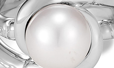 Shop John Hardy Bamboo Pearl Ring In Silver/ Pearl