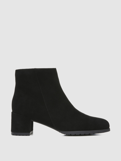 Shop Naturalizer Bay Leather Booties In Black Wp Suede