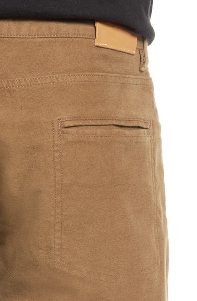 Shop Billy Reid Moleskin Slim Fit Five Pocket Pants In Rubber
