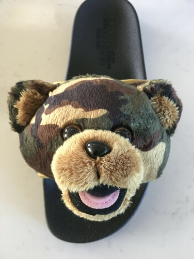 adilette teddy slides