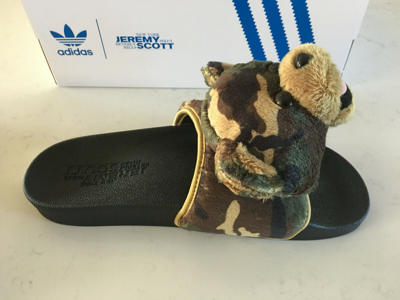 adilette teddy slides