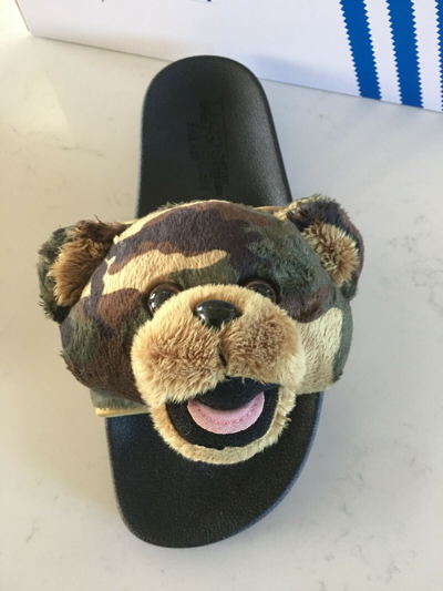 adilette teddy slides