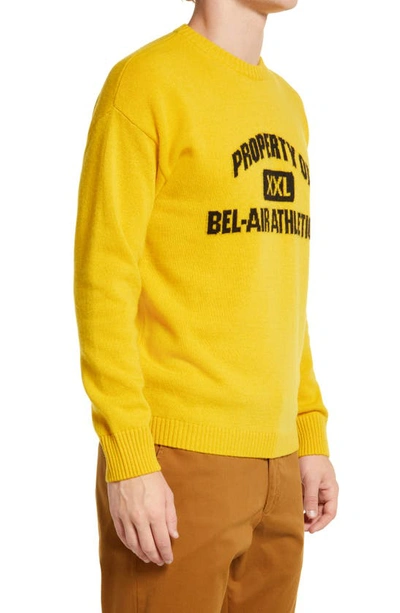 Shop Bel-air Athletics Wool Blend Crewneck Sweater In Lion
