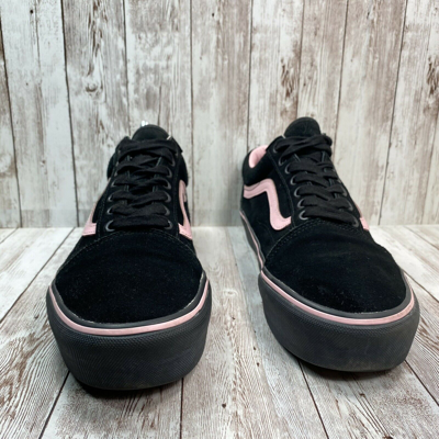 Pre-owned Vans X Lazy Oaf Limited Old Skool Platform Bad For You Black Pink  Sz W 10 M 8.5 In Black/pink | ModeSens