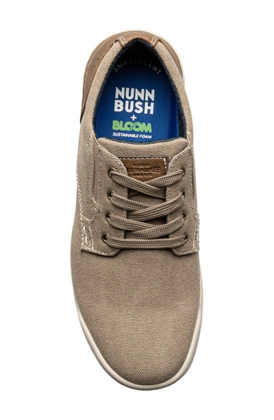 Shop Nunn Bush Tour Canvas Slip-on Sneaker In Stone