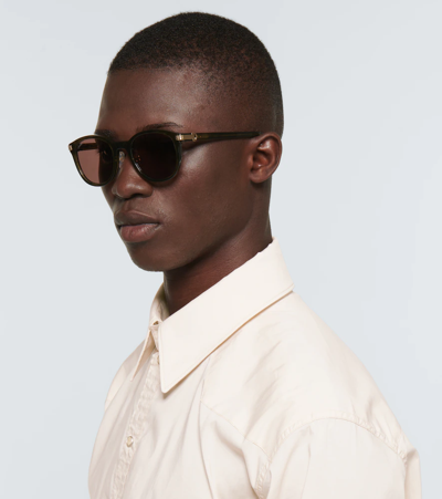Cartier Tortoiseshell Aviator Sunglasses In Havana-havana-red