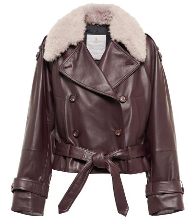 割引セット 関税・送料込BRUNELLO CUCINELLI Satin-trimmed leather