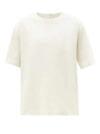 The Row Gelsona Oversize Cotton Jersey T-shirt In White | ModeSens