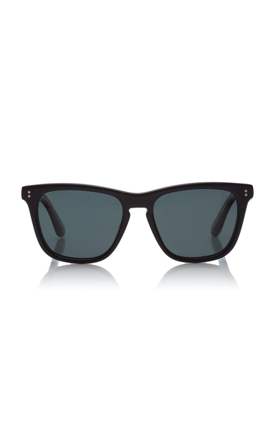 Shop Oliver Peoples Women's Lynes Square-frame Acetate Sunglasses In Black