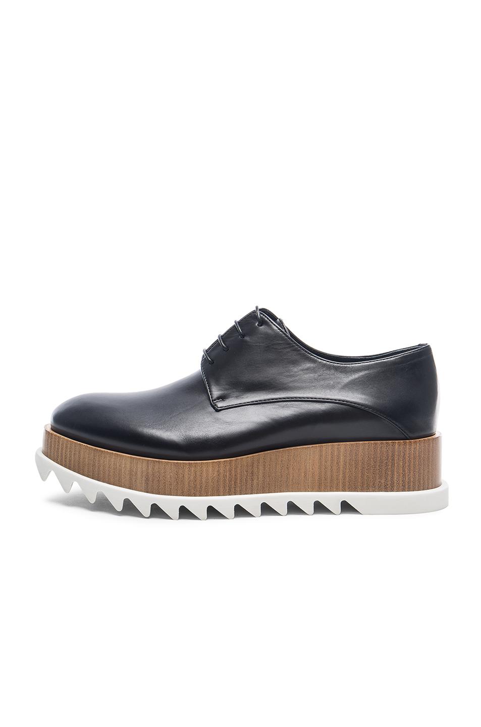Jil Sander 50mm Leather Platform Lace-up Shoes, Black | ModeSens