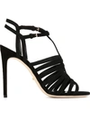 SERGIO ROSSI strappy stiletto sandals,カーフレザー100%