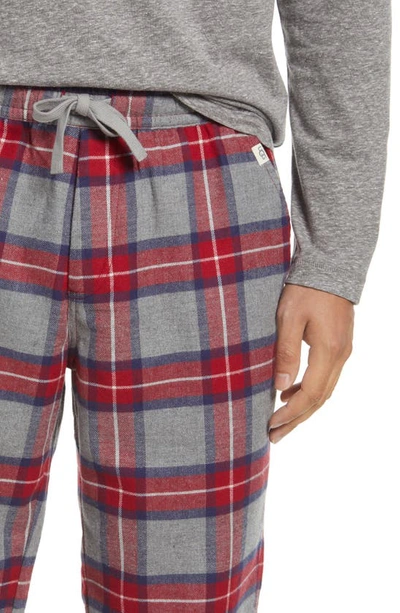 Shop Ugg Steiner Pajamas In Grey Heather / Red Plaid