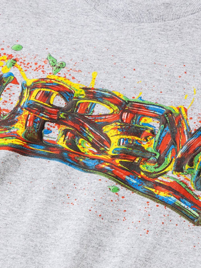 Supreme Paint Logo T-shirt In Grau
