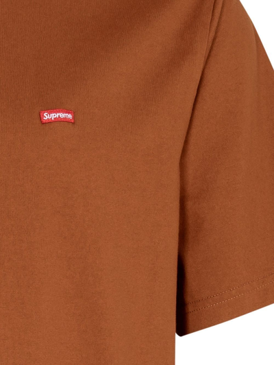 Supreme Small Box Logo T-shirt In Brown