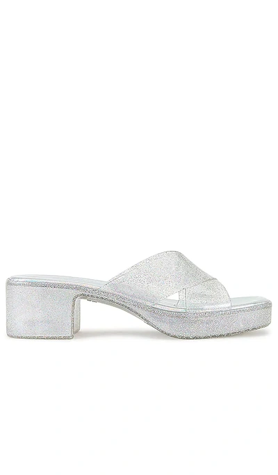 Shop Jeffrey Campbell Bubblegum Platform Sandal In Metallic Silver
