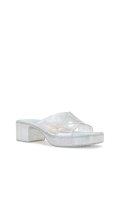 Shop Jeffrey Campbell Bubblegum Platform Sandal In Metallic Silver