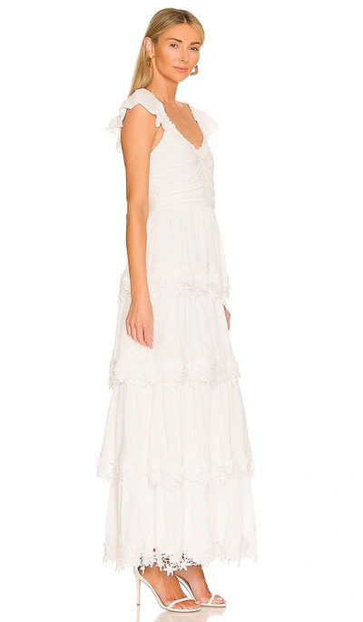 Saylor Narcissa Tiered Maxi Dress In White | ModeSens